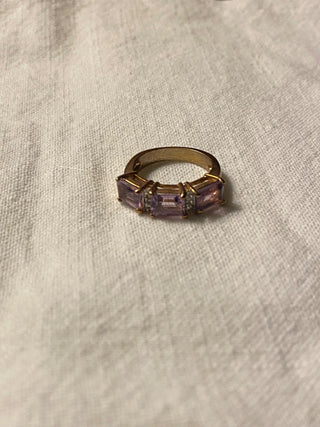 Vintage purple stone ring