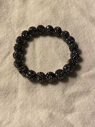 Disco ball bead bracelet