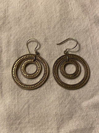 Concentric circles earrings