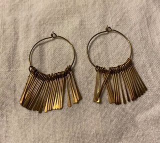 Art Deco style fringe earrings