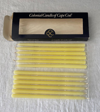 Vintage Colonial Candles of Cape Cod tapered slims set in original box