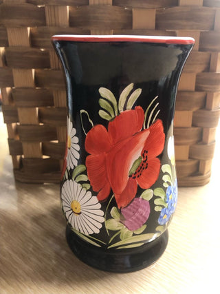 Vintage Czech Chodovia Hand Painted Vase