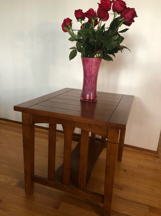 Mission Style Brown End Table