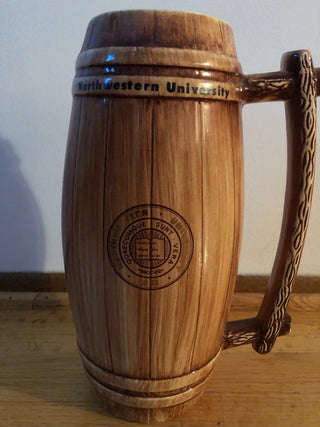 Tall Barrel Ceramic Stein - Northwestern University