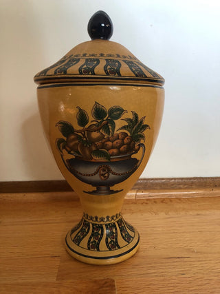 Tuscan Style Ceramic Ginger Jar/Urn