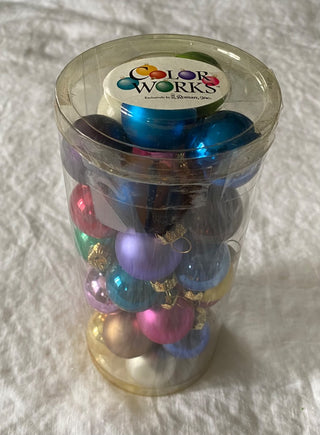Retro 1990s Colorworks ornaments (set of 34)