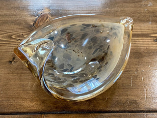 Murano Vetro Eseguito Leaf Shaped Dish