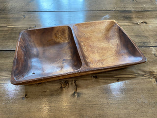 Wood Divided Dish