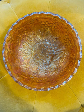 Imperial Glass Marigold Carnival Glass Bowl