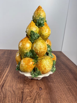 Vintage Italian Ceramic Lemon Centerpiece