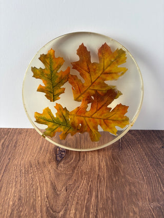 Vintage Fall Leaves Acrylic Trivet