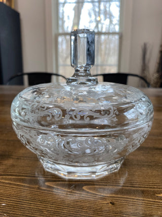 Chantilly Covered Candy Dish by Cambridge