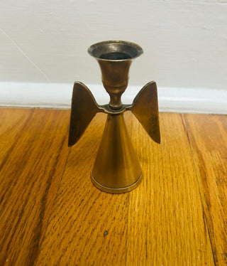 Vintage Brass Angel Candle Holder and Bell (no. 2)