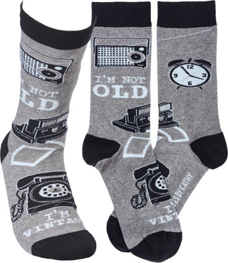 I’m Not Old, I’m Vintage Crew Sock