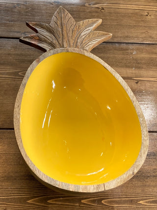 Wood Pineapple Bowl