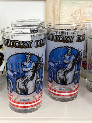 1976 Official Kentucky Derby Mint Julep Glasses (5)