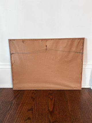 Kaoru Kawano "Three Eyes" Owls Woodblock Print w/ Seal