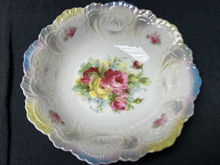 Porcelain Rose Floral Bowl