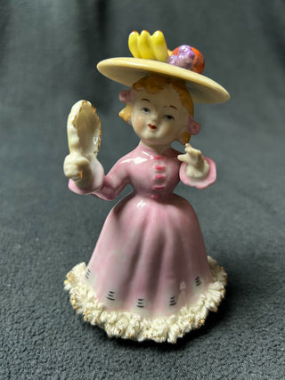 Pink dress girl with fruit hat