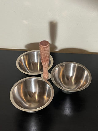 Stainless 3 Bowl Condiment Server