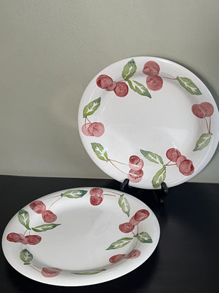 Stoneware Cherry Plate