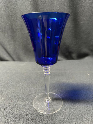 Cobalt Blue Wine Glass