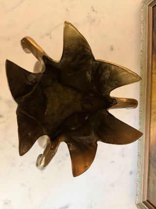 Brass Triple Swan Planter