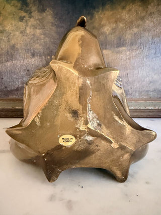 Brass Triple Swan Planter