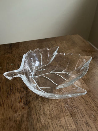 Hazel Atlas Glass Leaf Dish