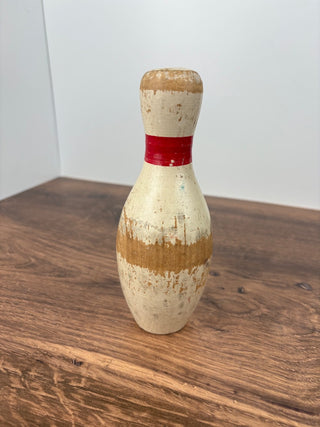 Old Wooden Toy Bowling Pin