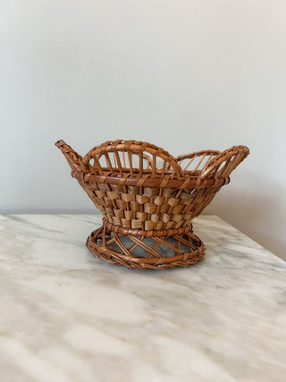 Fancy Woven Wicker Basket Bowl