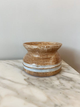 5"Wx3 1/2"H Studio Pottery Vase