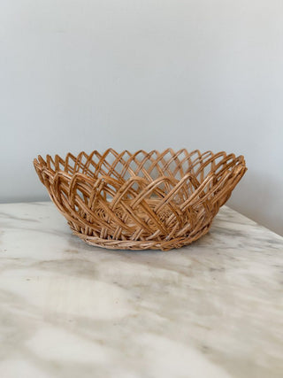 Woven Wicker Bread Basket