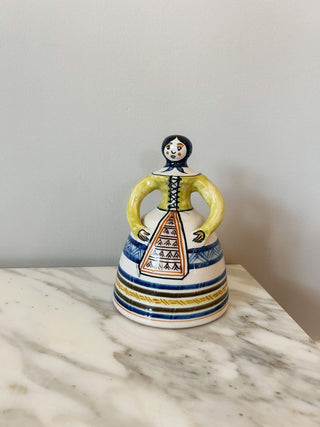 Signed La Menora Ceramic Lady Figurine