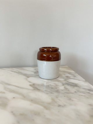 2-Tone Salt-Glazed Stoneware Crock