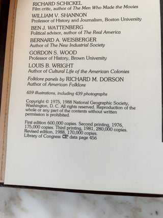 National Geographic "We Americans" Hardcover Book