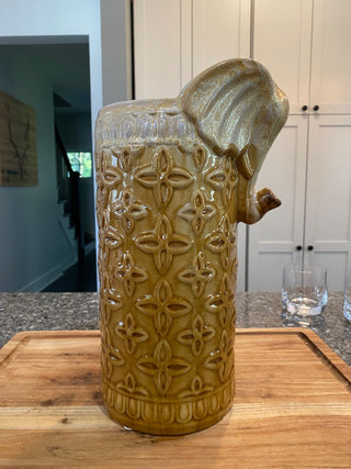 Ceramic Elephant Vase/Umbrella Stand
