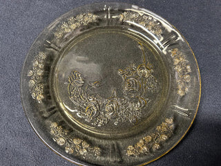 Amber-Cabbage Rose Plate