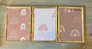 5x7 Trifold Gold Frame