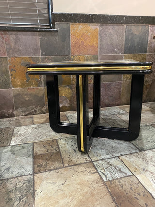 AS IS Mirror inlay Cubed Modular End Table