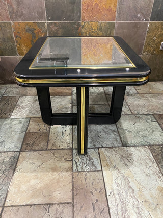 AS IS Mirror inlay Cubed Modular End Table