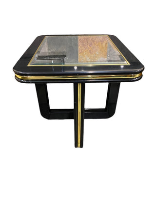 AS IS Mirror inlay Cubed Modular End Table