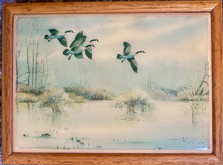 Framed Tile Art Siged Raedek