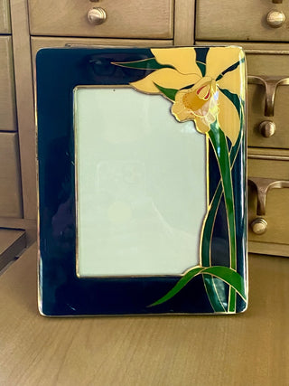 Enamel Yellow Iris Frame