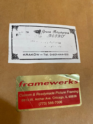 Wawel Cathedral Ink & Watercolor, Signed