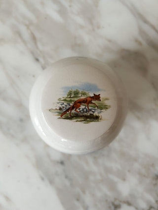 English Ginger Jar w/ Fox Hunting Scene