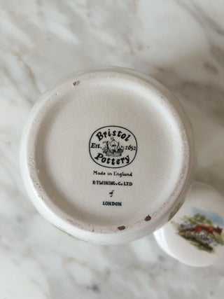 English Ginger Jar w/ Fox Hunting Scene