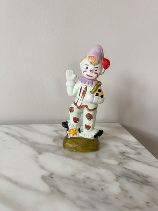 6 1/2"H Hand-Painted Clown Figurine