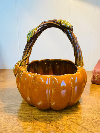 Ceramic Pumpkin Basket