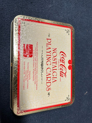 Coca-Cola Tin with 2 Decks of Playing Cards